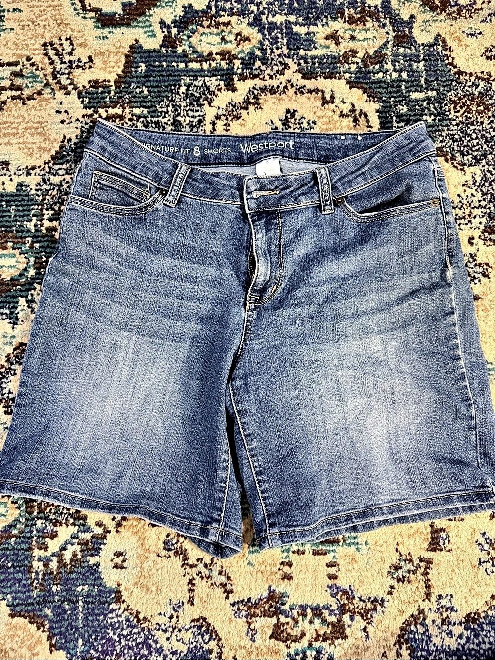 Westport Denim Jean Shorts Size 8 Blue